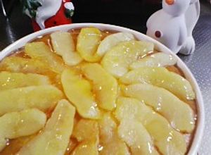 モントンでクリスマスにりんごチーズケーキ-レシピのメイン写真