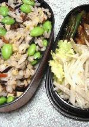 簡単ひじき混ぜご飯弁当-レシピのメイン写真