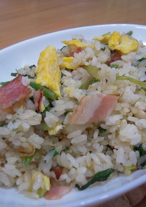 ほうれん草チャーハン-レシピのメイン写真