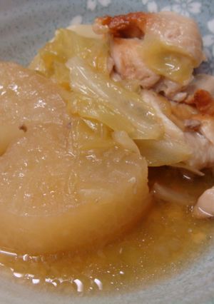 余った鶏皮で★大根コンソメ煮-レシピのメイン写真