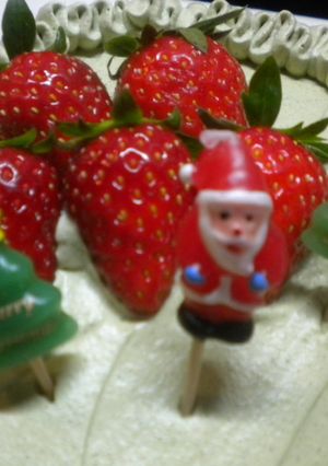 １８㎝丸型（クリスマス抹茶ケーキ）-レシピのメイン写真