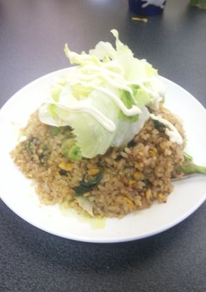 ｽﾞﾎﾞﾗな焼き飯材料ｺﾚだけ？！-レシピのメイン写真