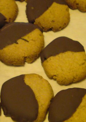 きなこのホロホロクッキー☆チョコがけ-レシピのメイン写真