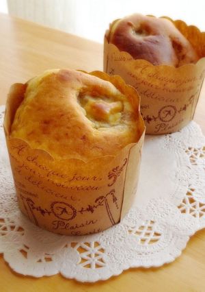 ちょっぴり大人味？！くるみチーズマフィン-レシピのメイン写真