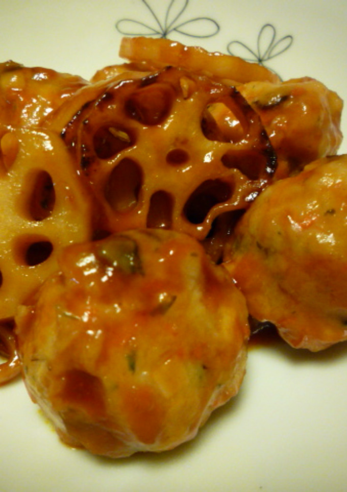 ◎鶏だんごとれんこんの甘酢炒め-レシピのメイン写真