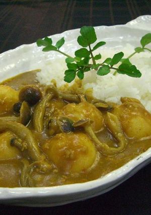 里芋とキノコのねっとり秋カレー-レシピのメイン写真