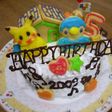 キャラクタークッキーで誕生日ケーキ♪