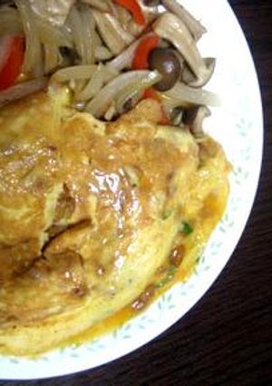 ふんわりとろーり、納豆オムレツ！-レシピのメイン写真