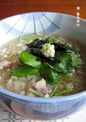 寒い日、手っ取り早く・鶏【蕎麦雑炊】-レシピのメイン写真