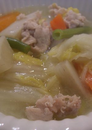 体が温まる☆半端野菜の中華スープ-レシピのメイン写真