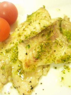 鯛のポワレ ジェノベーゼ。*-レシピのメイン写真