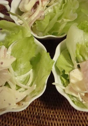 りんごとハムとたまねぎのサラダ-レシピのメイン写真