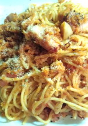 すりおろし人参とベーコンのパスタ-レシピのメイン写真