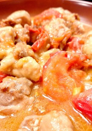 トマトと鶏肉のチーズ炒め-レシピのメイン写真