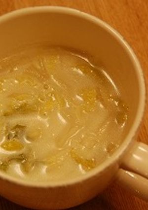 簡単！ネギたっぷりほっこり豆乳スープ☆-レシピのメイン写真