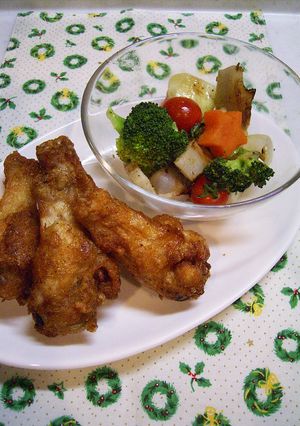 ♪カリカリ♪美味しい手羽元の唐揚げ-レシピのメイン写真