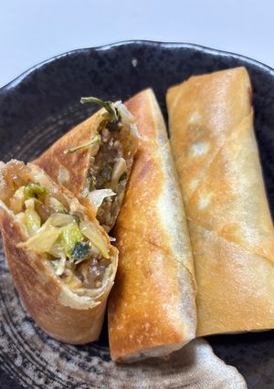 白菜と水菜のとろとろ春巻き-レシピのメイン写真