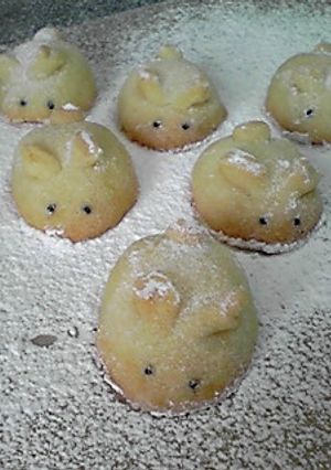 可愛いうさぎのスノーボールクッキー☆-レシピのメイン写真