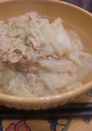 簡単な材料と作り方☆ツナと白菜の煮物☆-レシピのメイン写真