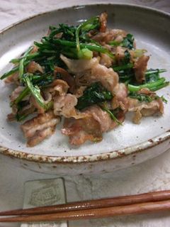春菊の簡単炒め-レシピのメイン写真