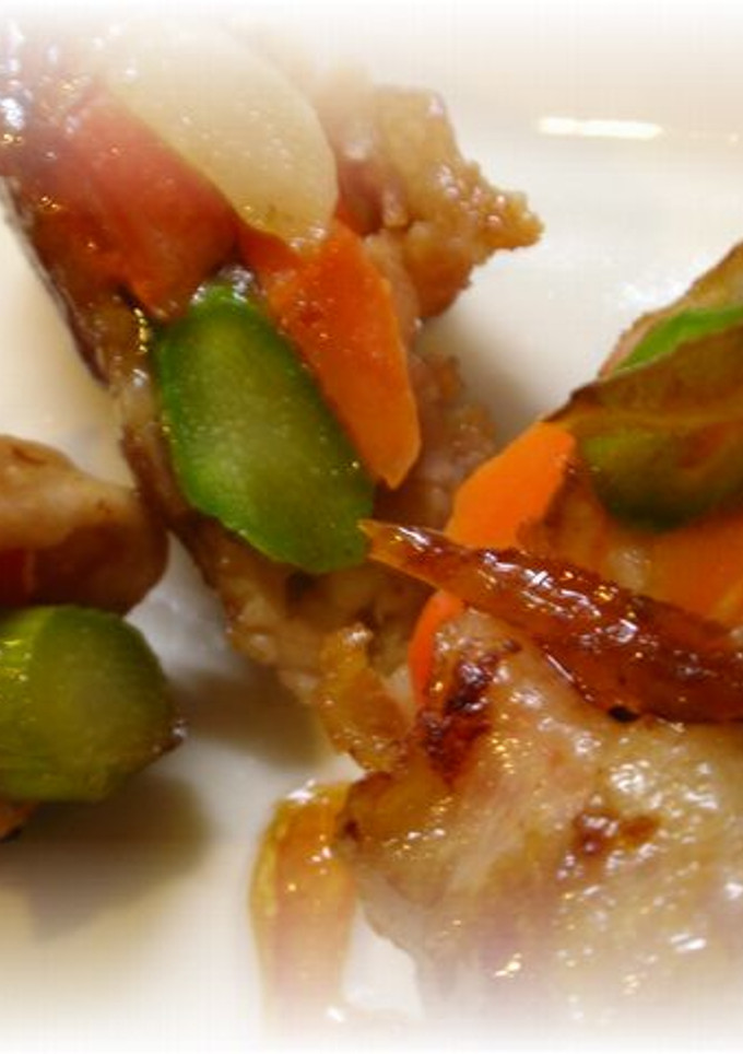 豚肉の野菜巻き♪ゆず風味照り焼き✿-レシピのメイン写真