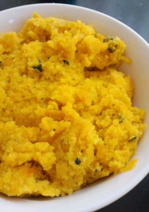 レンジでスプーンで食べるかぼちゃ蒸しパン-レシピのメイン写真