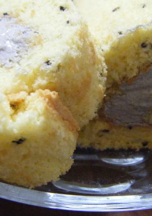 黒ゴマ米粉のロールケーキ-レシピのメイン写真