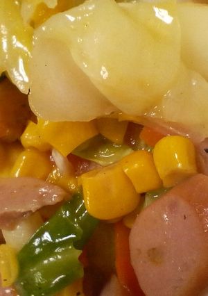 キャベツ炒め(コーン＆チーズ入り♪)-レシピのメイン写真