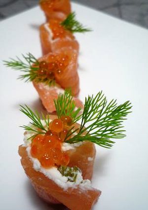 スモークサーモンの前菜-レシピのメイン写真