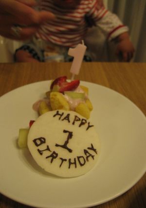 ☆1歳の誕生日ケーキ☆-レシピのメイン写真