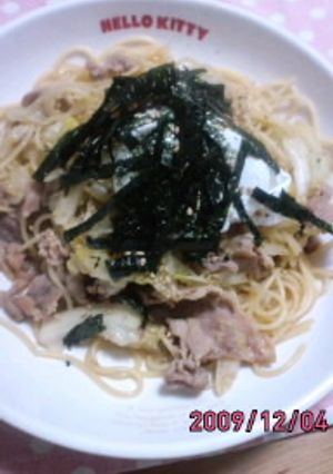 簡単美味しい豚キャベツスパゲティ☆-レシピのメイン写真