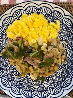 ベーコンとひよこ豆と野菜の炒め煮。-レシピのメイン写真