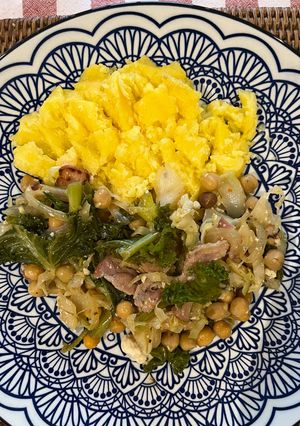 ベーコンとひよこ豆と野菜の炒め煮。-レシピのメイン写真