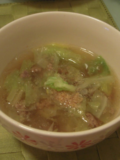 ひき肉とキャベツの中華スープ-レシピのメイン写真