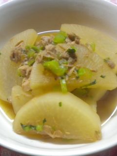 缶詰め(圧力鍋で大根とツナ缶煮)-レシピのメイン写真