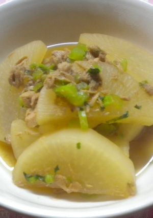 缶詰め（圧力鍋で大根とツナ缶煮）-レシピのメイン写真