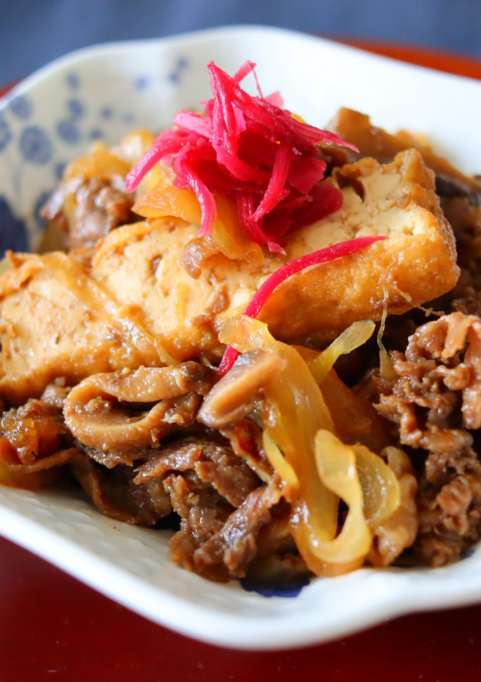 厚揚げと牛肉の甘辛煮-レシピのメイン写真