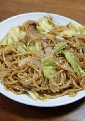 五島うどん麺で小倉焼うどん-レシピのメイン写真