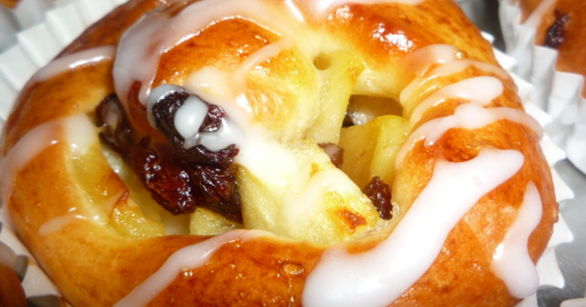 ☆りんごとレーズンのふわふわ渦まきパン☆ by てぃあ