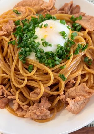 フライパンひとつ♪豚肉の簡単パスタ-レシピのメイン写真