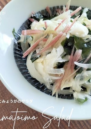 大和芋とみょうがの秋サラダ♪-レシピのメイン写真