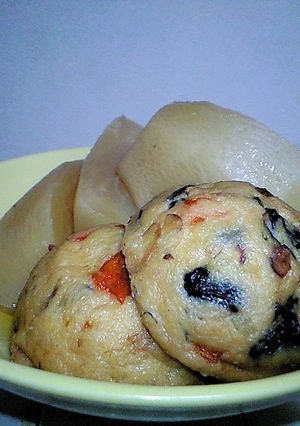 スピードクッキング♪かぶとひろうすの煮物-レシピのメイン写真