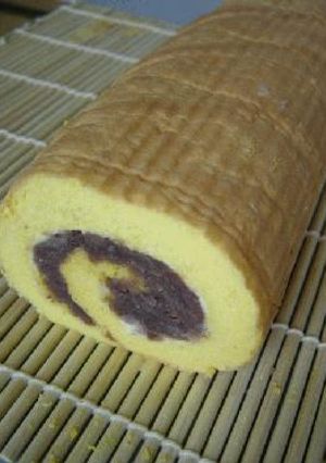 あんバタロールケーキ-レシピのメイン写真