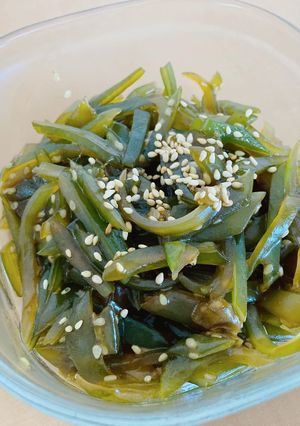 茎わかめのきんぴら　甘味はみりんで-レシピのメイン写真