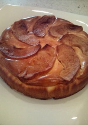 手作りボトムでたっぷり林檎のチーズケーキ-レシピのメイン写真