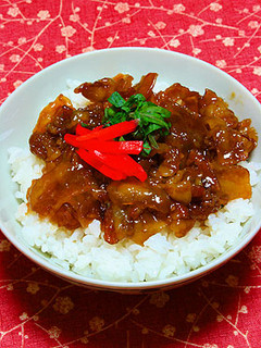 豚肉の甘絡め煮丼-レシピのメイン写真