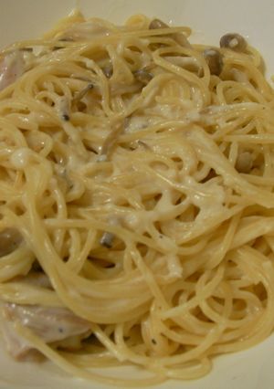 しめじと鶏肉のクリームパスタ-レシピのメイン写真