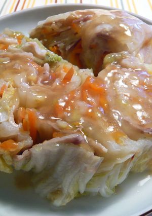 電子レンジで、白菜と豚バラのミルフィーユ-レシピのメイン写真