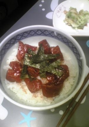 赤身なのにトロのような漬け鉄火丼-レシピのメイン写真