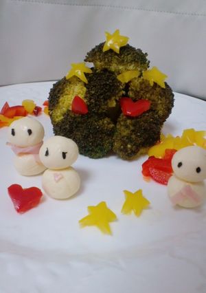 ◆ブロッコリーピクルスのクリスマスツリー-レシピのメイン写真